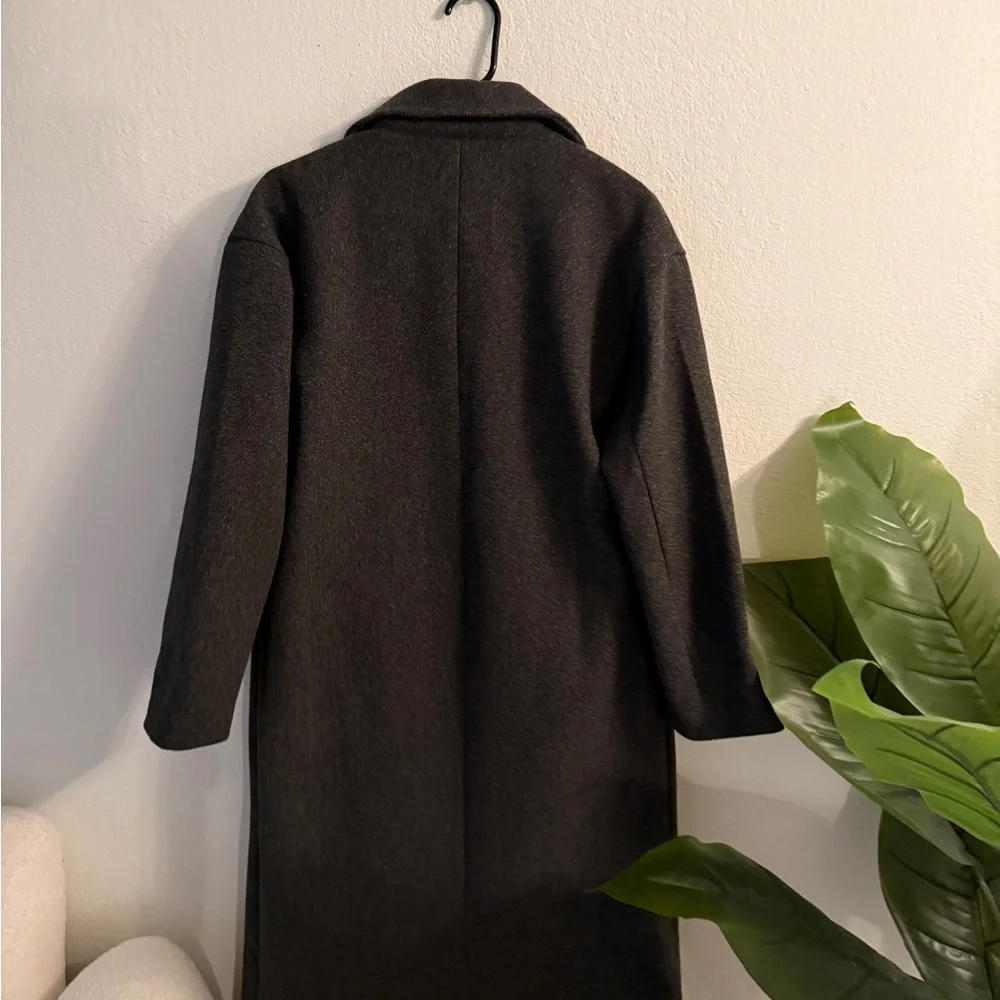 Princess Polly Charcoal Trench Coat - Picture 4 of 4